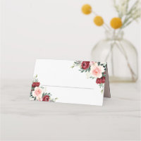 Blume in Aquarellfarben Burgundy Blush Falten