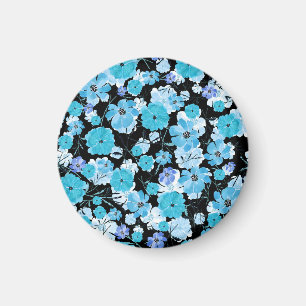 Blume in Aquarellfarben: Ein zartes Band Magnet