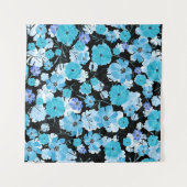 Blume in Aquarellfarben: Ein zartes Band Wandteppich (Vorderseite (Horizontal))