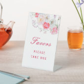 Blume in Aquarellfarben favorisieren das Schild "P (In SItu)