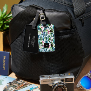 Blume in Aquarellfarben Gepäckanhänger