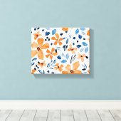 Blume in Aquarellfarben Leinwanddruck (Insitu (Holzboden))