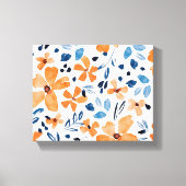 Blume in Aquarellfarben Leinwanddruck (Vorderseite)