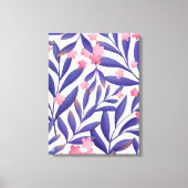 Blume in Aquarellfarben Leinwanddruck (Vorderseite)