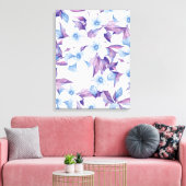 Blume in Aquarellfarben Leinwanddruck (Insitu (Wohnzimmer))