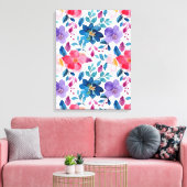 Blume in Aquarellfarben Leinwanddruck (Insitu (Wohnzimmer))