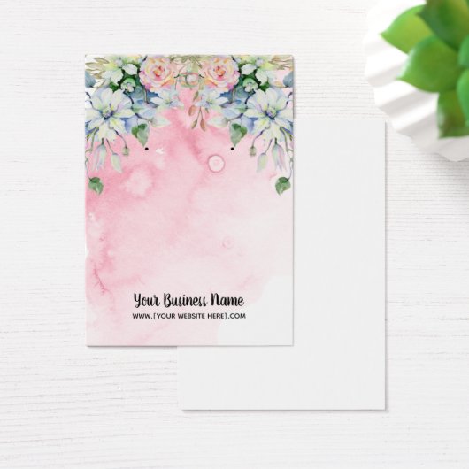 Blume in Aquarellfarben mit Grafikkarten (Schreibtisch)