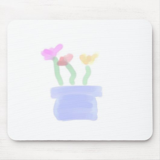 Blume in Aquarellfarben Mousepad (Vorne)