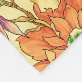 Blume in Aquarellfarben nahtlos Fleecedecke (Ecke)