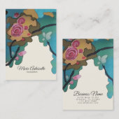 Blume in Aquarellfarben PAPIERE & GRÖSSE-OPTIONEN Visitenkarte (Vorne/Hinten)