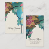 Blume in Aquarellfarben PAPIERE & GRÖSSENOPTIONEN Visitenkarte (Vorne/Hinten)