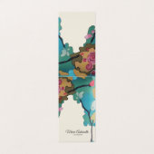 Blume in Aquarellfarben PAPIERE & GRÖSSENOPTIONEN Visitenkarten (Außenseite Aufgefaltet)