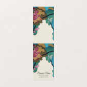 Blume in Aquarellfarben PAPIERE & GRÖSSENOPTIONEN Visitenkarten (Innenseite Aufgefaltet)