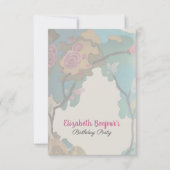 Blume in Aquarellfarben-PAPIEREN & GRÖSSEN-OPTIONE Einladung (Vorderseite)