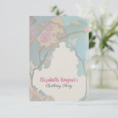 Blume in Aquarellfarben-PAPIEREN & GRÖSSEN-OPTIONE Einladung (Stehend Vorderseite)