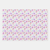 Blume in Aquarellfarben, Papierfräsen Set Geschenkpapier Set (Vorderseite)