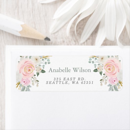 Blume in Aquarellfarben setzen sich durch rosa Flo (Insitu)