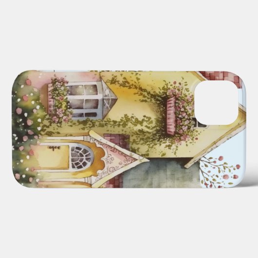 Blume in Aquarellgelb Case-Mate iPhone Hülle (Rückseite (Horizontal))