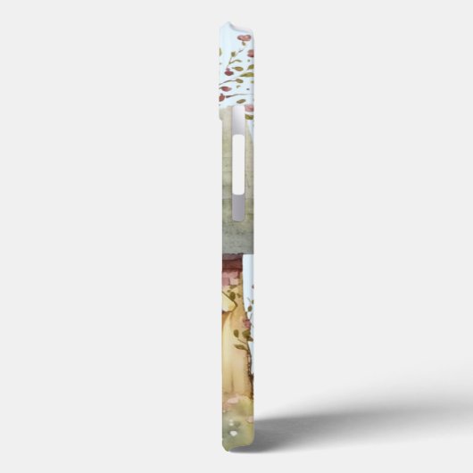 Blume in Aquarellgelb Case-Mate iPhone Hülle (Rückseite / Links)