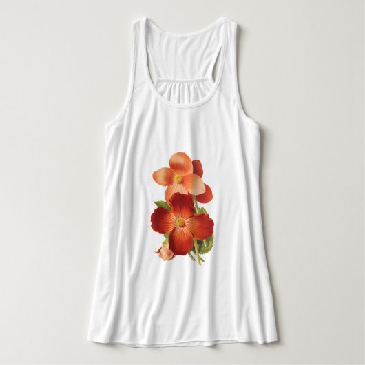 Blume in Begonia Tank Top (Design Vorderseite)