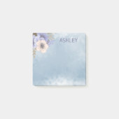 Blume in Beige und Lavendel Post-it Klebezettel (Vorderseite)