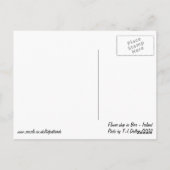 Blume in Birr - Irland Postkarte (Rückseite)