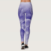 Blume in blau 2 leggings (Rückseite)