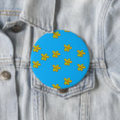 Blume in Blau Button (Beispiel)