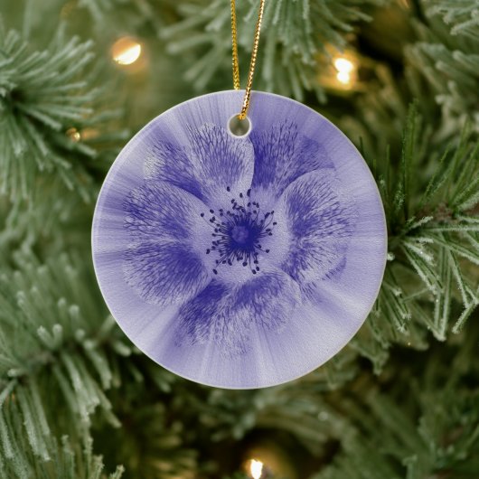 Blume in blau keramik ornament (Baum)