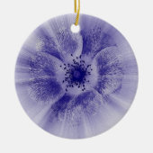 Blume in blau keramik ornament (Vorne)