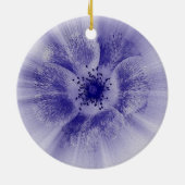 Blume in blau keramik ornament (Hinten)