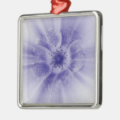 Blume in blau ornament aus metall (Links)