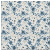 Blume in Blau und Beige Stoff (Muster)