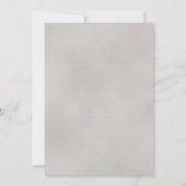 Blume in Blau und Rosa auf Pink & Gray Wedding Einladung (Rückseite)