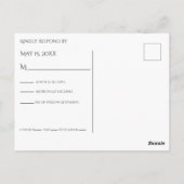 Blume in Blau und Weiß Postkarte (Rückseite)