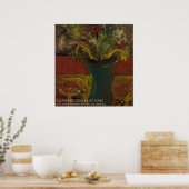 BLUME IN BLAUE VASE POSTER (Küche)