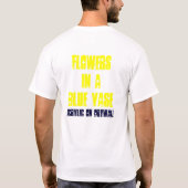 BLUME IN BLAUE VASE T-Shirt (Rückseite)