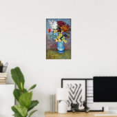 Blume in blauer Vase von Vincent van Gogh Poster (Heimbüro)