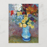 Blume in blauer Vase von Vincent van Gogh Postkarte<br><div class="desc">Dieses Gemälde mit dem Titel, Blume in einer blauen Vase ist von dem berühmten Künstler Vincent van Gogh gemacht. Über Vincent van Gogh Vincent van Gogh sah Farbe als das wichtigste Symbol des Ausdrucks. Es gibt einen Grund, warum sich seine Kunst mit den Zuschauern verbindet, weil van Gogh entschlossen war,...</div>