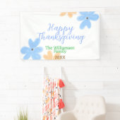 Blume in Blauorange Banner (Insitu)