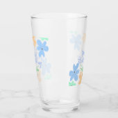 Blume in Blauorange Glas (Links)