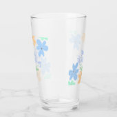 Blume in Blauorange Glas (Rechts)
