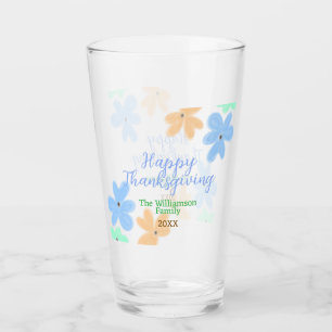 Blume in Blauorange Glas