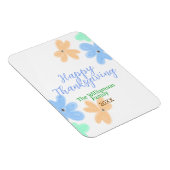 Blume in Blauorange Magnet (Rechte Seite)