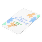 Blume in Blauorange Magnet (Linke Seite)