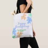 Blume in Blauorange Tasche (Von Nahem)