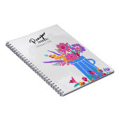 Blume in Blue Vase | Prayer Journal Notizblock (Rechte Seite)