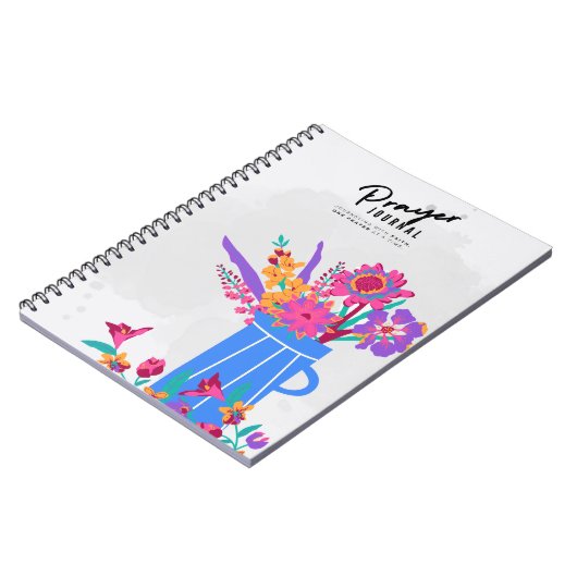 Blume in Blue Vase | Prayer Journal Notizblock (Linke Seite)