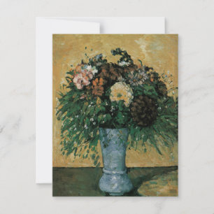 Blume in Blue Vase von Paul Cezanne Vintag Art