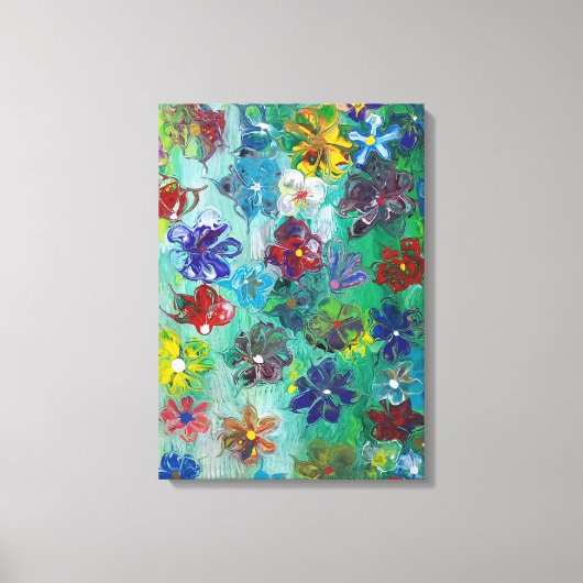 "Blume in Blüte" Leinwanddruck (Vorderseite)